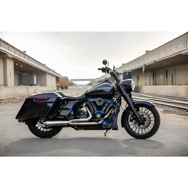 Jackpot RTX Riot 2-into-1 Shorty Exhaust System Milwaukee-8 Touring - Raw - Exhaust